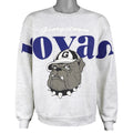 Santee Georgetown Hoyas light-gray crew neck sweatshirt front view