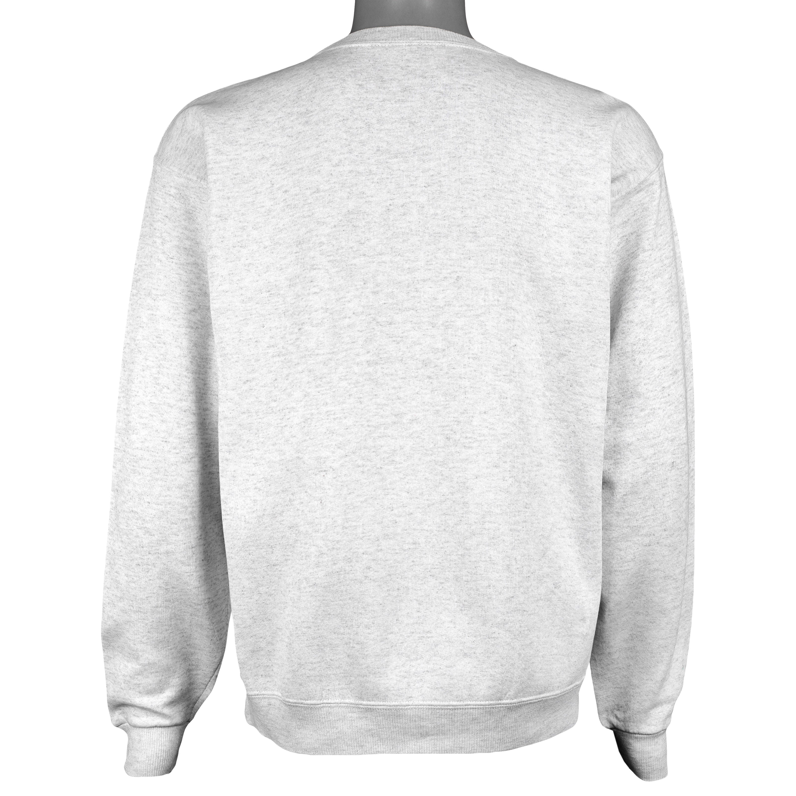 Santee Georgetown Hoyas light-gray crew neck sweatshirt back view