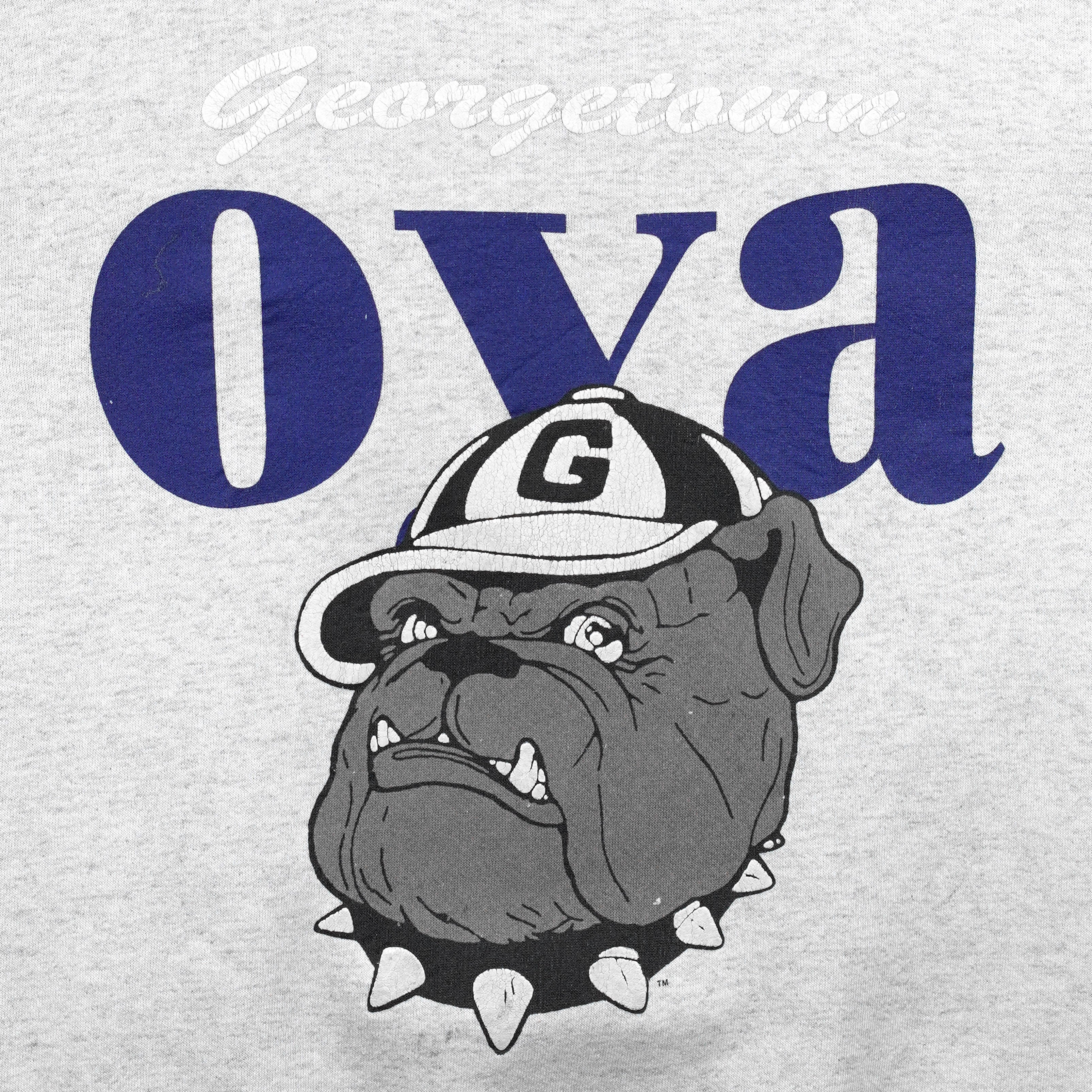 Georgetown Hoyas oversized bulldog graphic detail