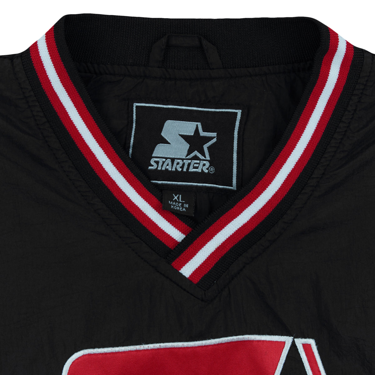 Starter - ฺBlack Big Logo Pullover Windbreaker 1990s X-Large Vintage Retro