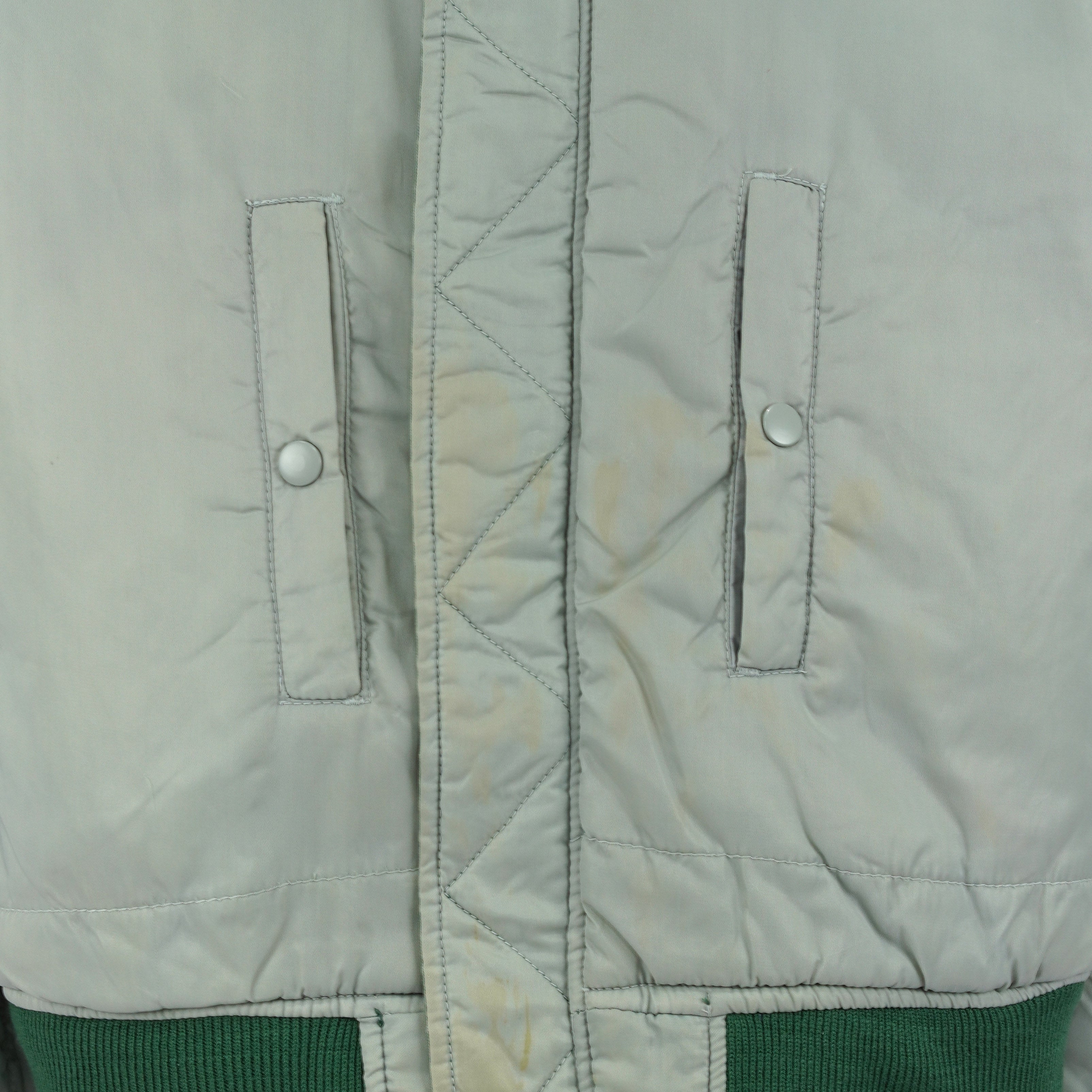 Vintage Starter (MLB) - Oakland Athletics Reversible Jacket 1990s Medium in green and beige