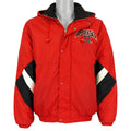 Starter (NCAA) - Nebraska Huskers Hooded Insulated Jacket 1990s Large