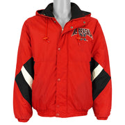 Starter (NCAA) - Nebraska Huskers Hooded Insulated Jacket 1990s Large