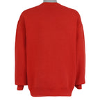 Fruit of the Loom Toronto Blue Jays red sweatshirt back view