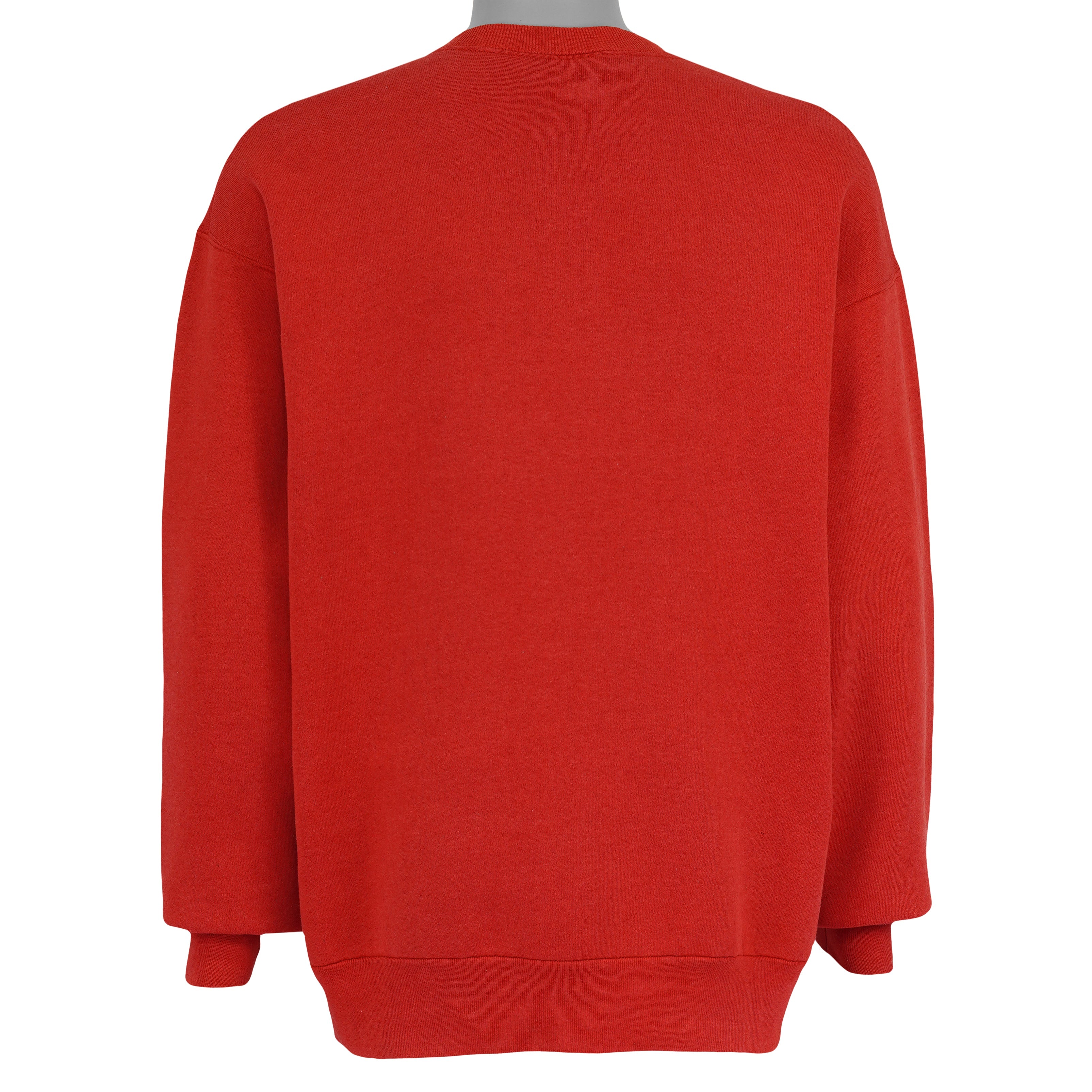 Fruit of the Loom Toronto Blue Jays red sweatshirt back view