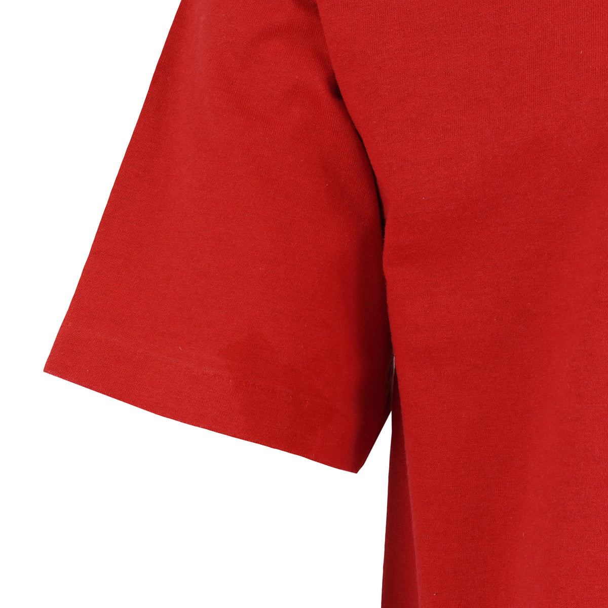 Calgary Flames red T-shirt sleeve marks detail