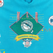 Florida Marlins MLB National League wraparound print detail