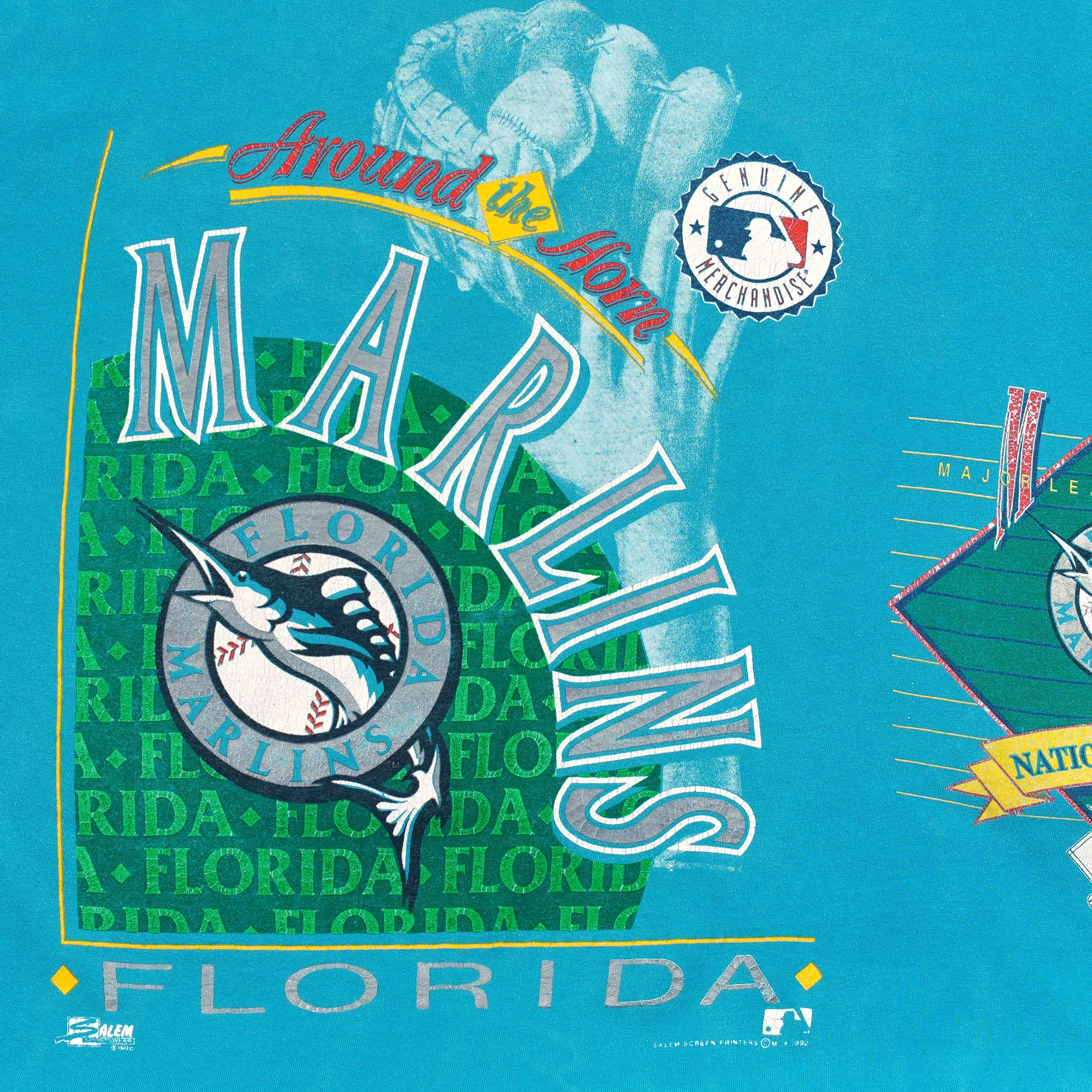 Florida Marlins Around the Horn front graphic and 1992 copyright detail