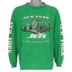 True-Fan New York Jets green big logo sweatshirt front view