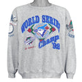Gray Blue Jays sweatshirt front with a 1992 World Series Champions graphic