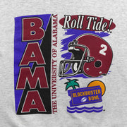 Close-up of the Alabama Roll Tide Blockbuster Bowl front graphic