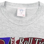 Close-up of the Delta Fifty-Fifty USA Large neck label