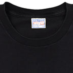 All Sport Events black zebra graphic T-shirt brand and size tag