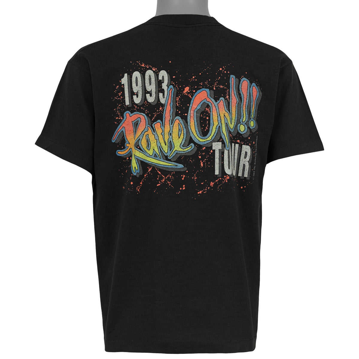 Kentucky Headhunters black Rave On Tour 1993 T-shirt back view