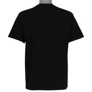 Diamond Dust black Banff Canada wolf graphic T-shirt back view