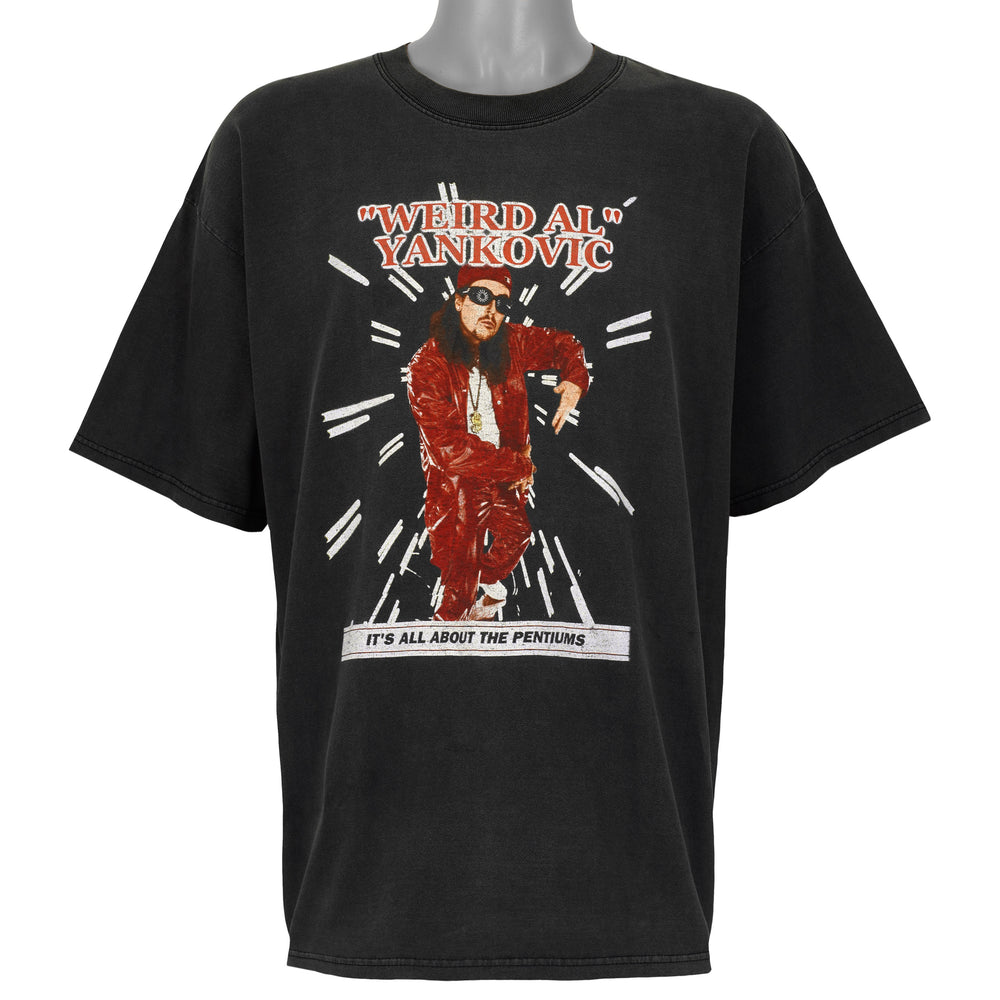 Weird Al Yankovic black Pentiums graphic T-shirt front view