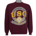 Logo 7 USC Trojans burgundy seal sweatshirt front view