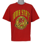 Nutmeg Iowa State Cyclones red seal T-shirt front view