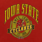 Nutmeg Iowa State Cyclones red seal T-shirt graphic detail