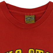 Nutmeg Iowa State Cyclones red seal T-shirt brand and size tag