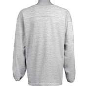 Back view of the 1993 Detroit Lions t-shirt, showing the plain gray back with the garment silhouette and seams visible