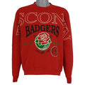Red Wisconsin Badgers Rose Bowl NCAA sweatshirt front showing the complete garment and main artwork, dated 1994