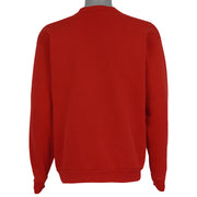 Back of the red Wisconsin Badgers Rose Bowl sweatshirt showing the complete garment