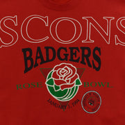 Wisconsin Badgers Rose Bowl sweatshirt cracked graphic close-up