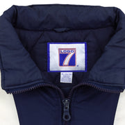 Michigan Wolverines colorblock jacket Logo 7 size label close-up