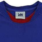 Lee Sport woven label inside the blue Texas Rangers T-shirt neckline