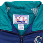 Seattle Mariners Starter colorblock jacket Starter size label close-up
