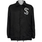 Black Chicago White Sox World Series coach MLB jacket front by Starter from the 1990s