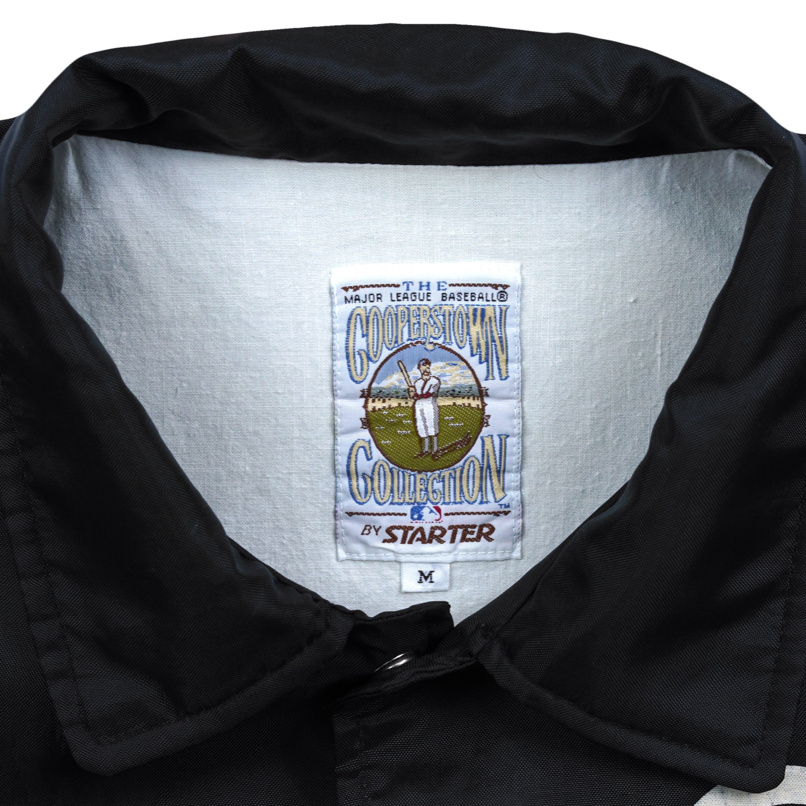 Chicago White Sox World Series coach jacket Starter size label close-up