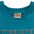 Team Rated XL label inside the Miami Dolphins sweatshirt neckline