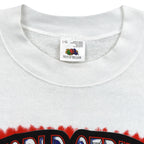 Fruit of the Loom large tag inside the white Blue Jays sweatshirt