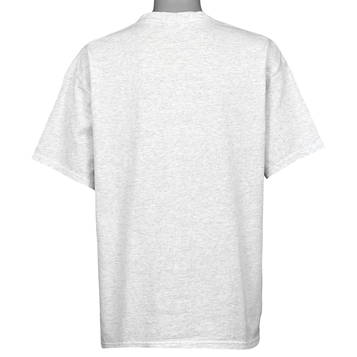 Plain gray back view of the vintage New York cityscape T-shirt