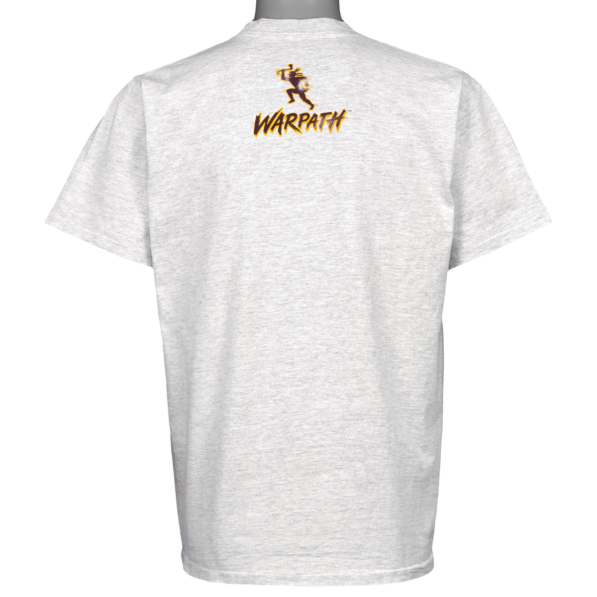 Gray back view with a small Warpath football graphic below the collar