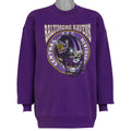 Purple Baltimore Ravens NFL sweatshirt front with central division helmet graphic by Pro Player, dated 1996