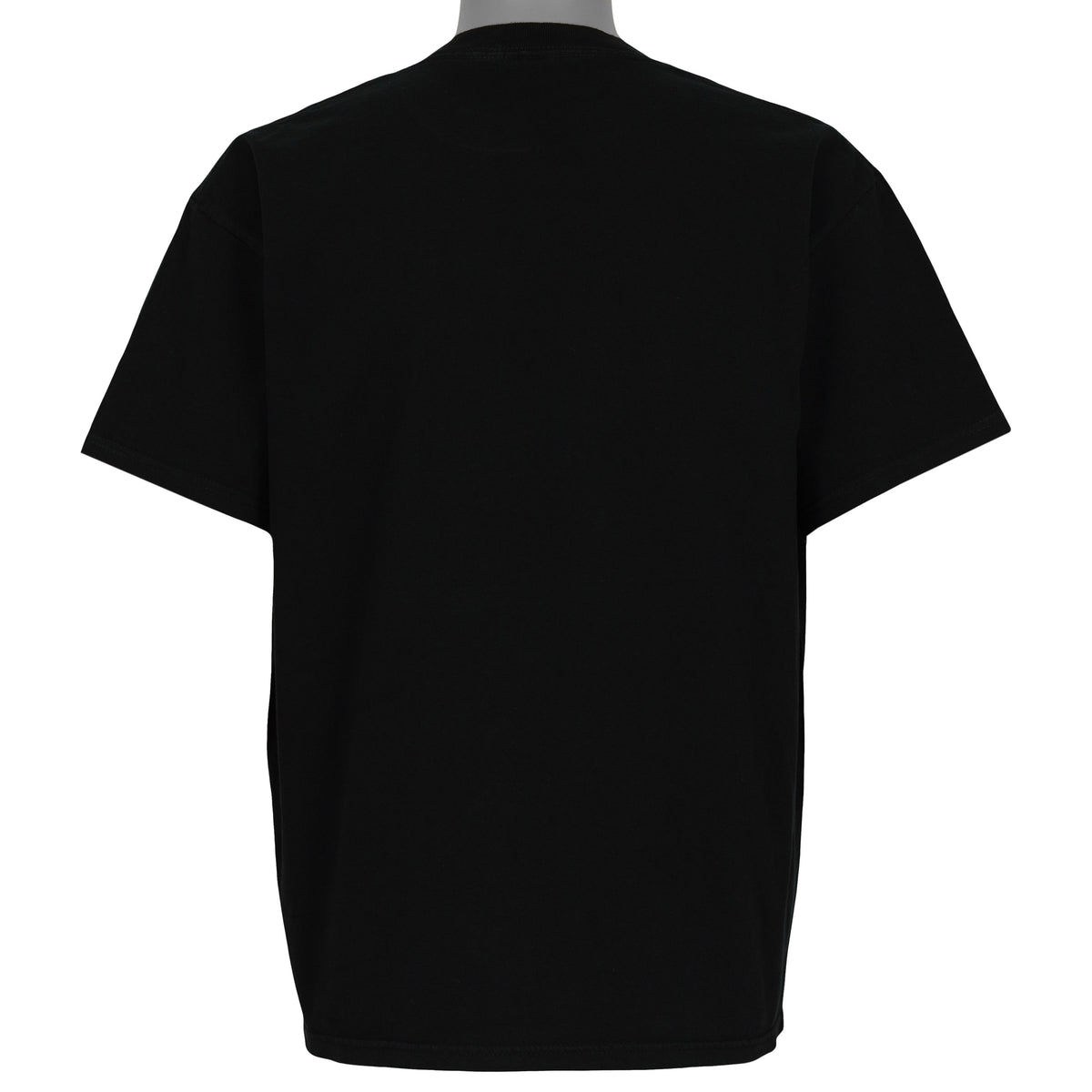 Plain black back of the Mets versus Yankees Subway Series T-shirt