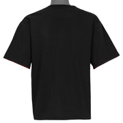 Plain black reverse back of the 1990 NBA Finals layered T-shirt