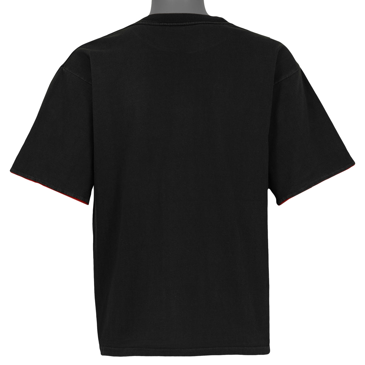 Plain black reverse back of the 1990 NBA Finals layered T-shirt