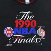Close-up of the Pistons versus Trail Blazers 1990 NBA Finals print