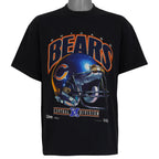 Black Chicago Bears NFL T-shirt front with Central Division helmet graphic by Salem, dated 1992