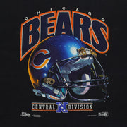Close-up of the Chicago Bears helmet and Central Division artwork