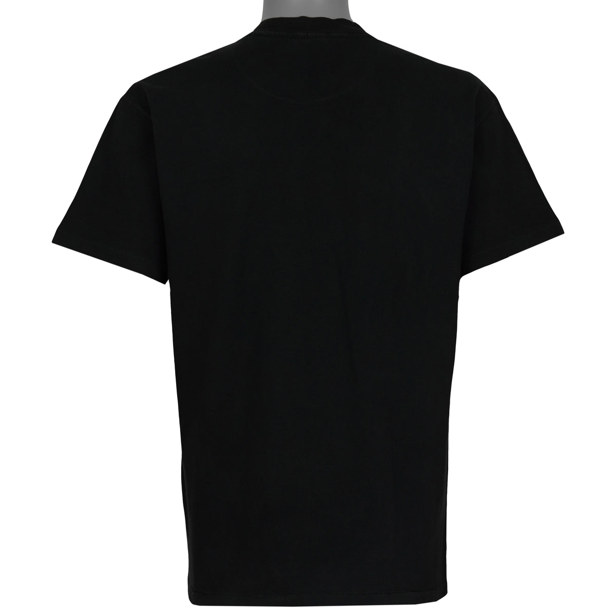 Plain black back view of the Houston Oilers Hanes T-shirt