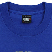 Screen Stars Best X-Large label inside the blue Seahawks T-shirt