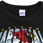 Salem Sportswear neck label inside the black Cardinals T-shirt