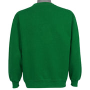 Plain green back view of the Boston Celtics Nutmeg sweatshirt