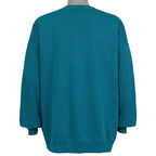 Plain teal back view of the Jacksonville Jaguars sweatshirt