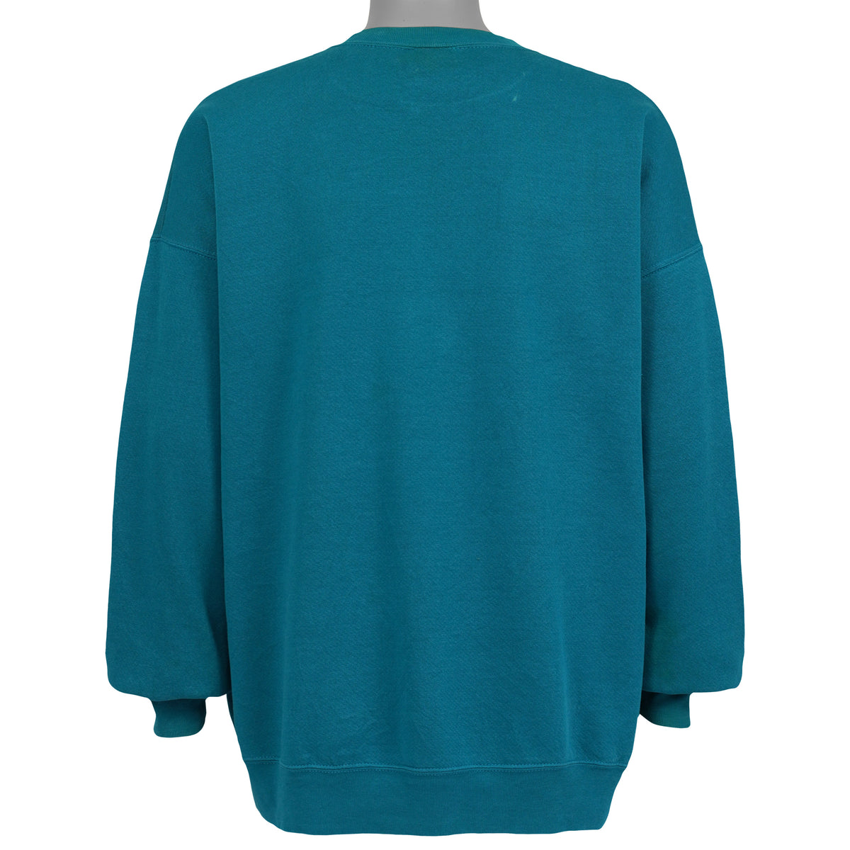 Plain teal back view of the Jacksonville Jaguars sweatshirt